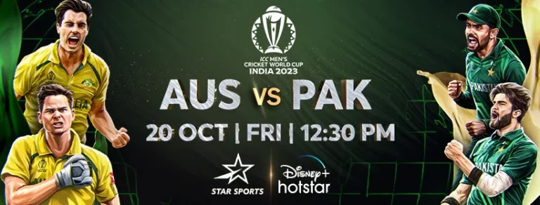 Pakistan vs Australia Live: PAK vs AUS CWC 2023 Online in HD
